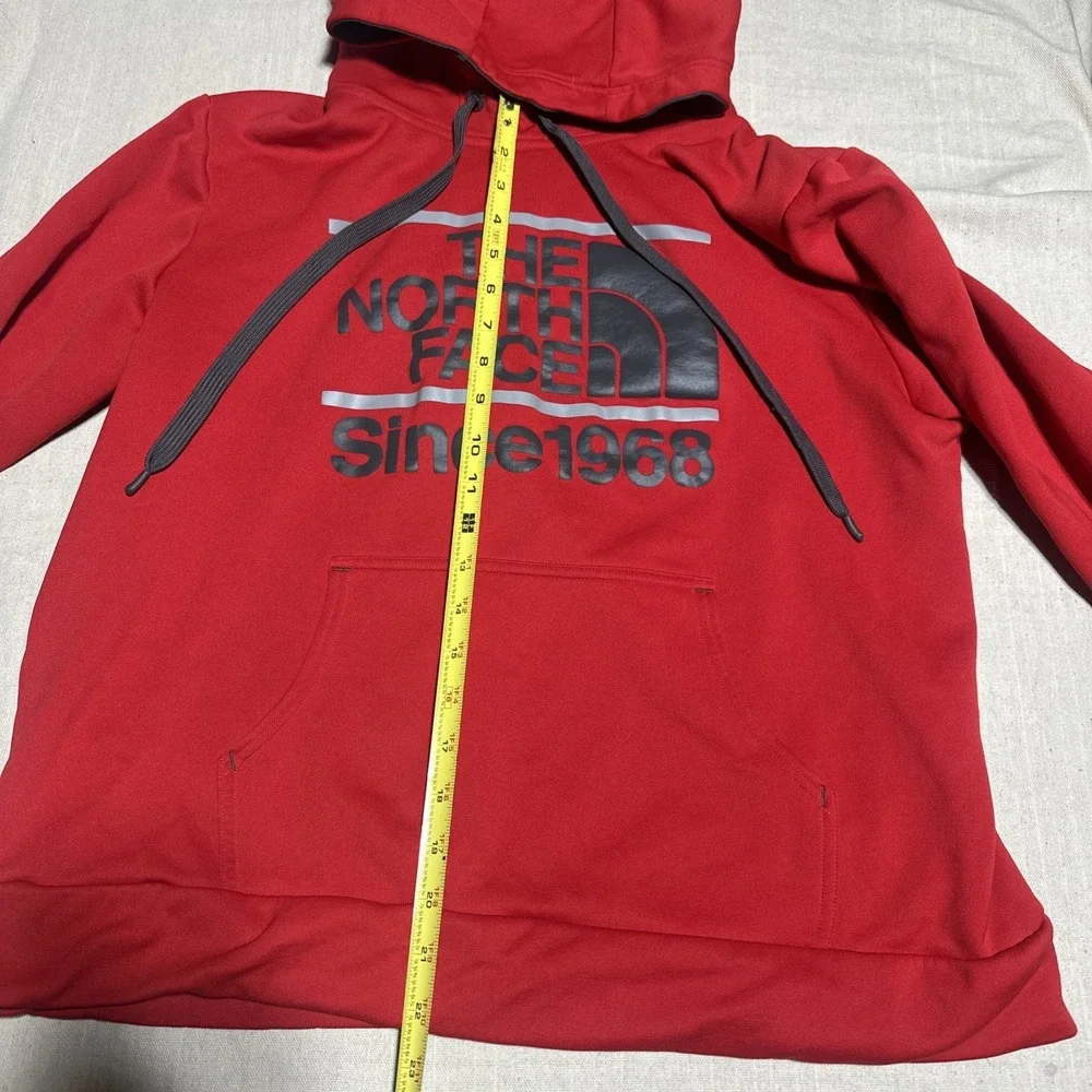 Men's The North Face Since 1968 Red Hooded Sweatshirt Long Sleeve‎ Hoodie -xl